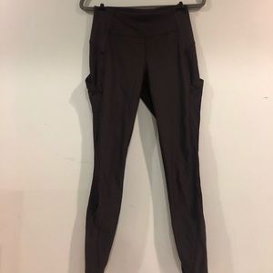 Black 7/8 Lululemon Leggings With Pockets